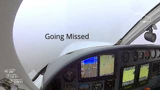 Cessna 421C Low IFR ILS with Missed Approach | KSTP - KGSH - KEKM