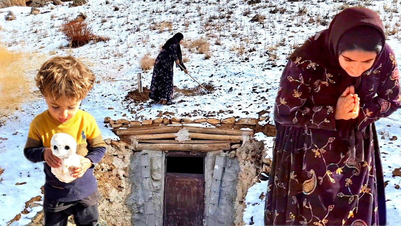Nomadic Mother Snow And Cave Hardship Of Life Youtube