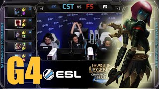 Final Five vs Team Coast | Game 4 Round 1 NA LCS Expansion Tournament | F5 vs CST G4 60FPS