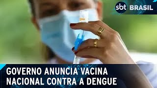 Vacina 100% nacional contra a dengue é anunciada para 2026, diz governo | SBT Brasil (25/02/25)