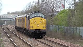 Colas Rail 37175 \u0026 37612 ~ 1Q61 Barlby Loops to Gascoigne Wood 04/04/2022