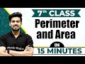 Perimeter and Area | Cheat Sheet Series For Class 7th