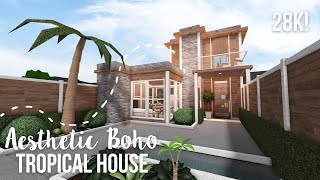 Minami Oroi Roblox Bloxburg Speedbuild Aesthetic Boho Tropical 2 Story House - April 13 2021