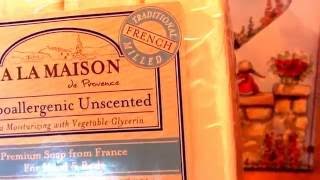 A La Maison Bar Soap Unscented Value Pack french milled REVIEW.CRUELTY FREE