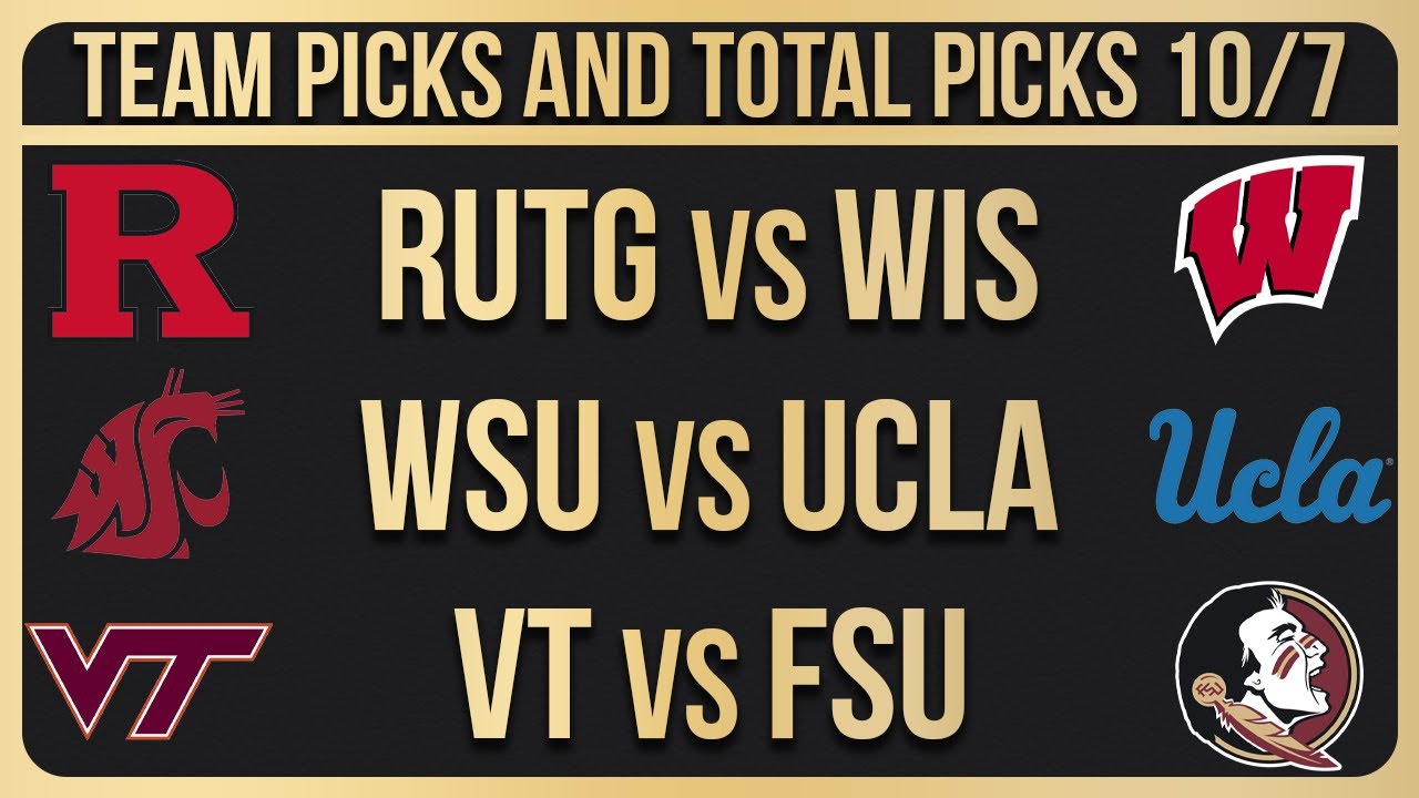 FREE College Football Picks Today 10/7/23 NCAAF Week 6 Betting Picks ...