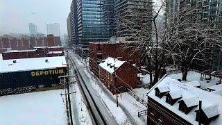 4K Snowfall ASMR in Montreal | 1 Hour of Winter Relaxation Sounds