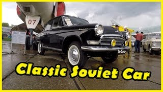 Classic Soviet Car GAZ Victory 21 Review 2018. Big Retro Cars Show \