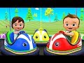 Kids Funny Educational - Little Baby Boy & Girl Fun Play Bumper Cars Dashing 3D Kids Learning Videos