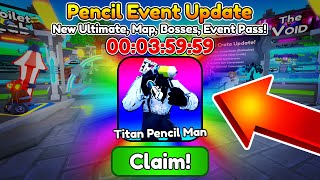 PENCIL EVENT IS COMING SOON! ✏️ NEW TITAN PENCIL MAN ULTIMATE 😱 - Toilet Tower Defense