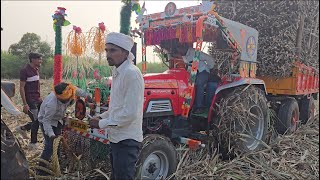 तालीवरुन वडला बघा ॥ new Arjun tractor 555 Powar || my tractor 🚜 || १२ टन लोड निघना बघा ॥ sugarcane