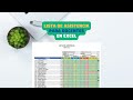 Lista de Asistencia para Docentes, en Excel [GRATIS]