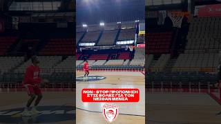 🔴🏀🔥 Δουλειά και πάλι δουλειά για τον Νέιθαν Μένσα! 💯👏#nathanmensah #olympiacos #euroleague