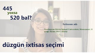 ixtisas seçimi zamanı nəyə diqqət etməlisiz | bizim qrupun balları və ixtisasımız📚🖇️