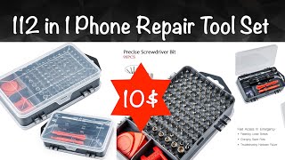 Phone Repair Tool Set 10$ from Aliexpress | 112 in 1 Mobile Phone Repair Tools Kit | iFixt Toolset