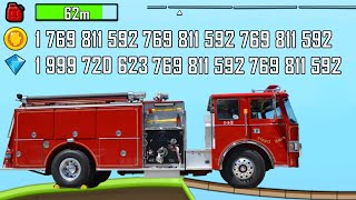 Fire Engine - Fire Truck? Hill Climb Racing! Unlimited Coins and Unlimited Gems