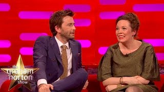 David Tennant and Olivia Colman Check Out The Sexy Broadchurch Fan Art - The Graham Norton Show