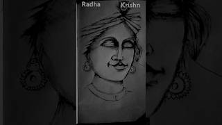 Radha krishn pen art 🌹💐ରାଧା କୃଷ୍ଣ