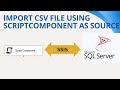 153 Import csv file using ScriptComponent as Source in SSIS