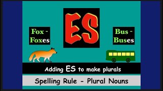 Adding ‘ES’ to Words || Plural Nouns ‘ES’ Ending || Spelling Rules #english #phonics