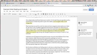 Reading and annotating an article [Screencast]