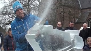 Ice carvingkunst Bergeijk 2016