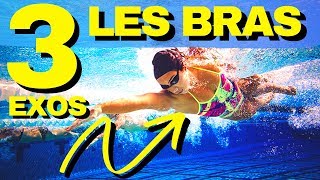 CRAWL - TRAJET DES BRAS SOUS LA SURFACE ( 3 EXERCICES )