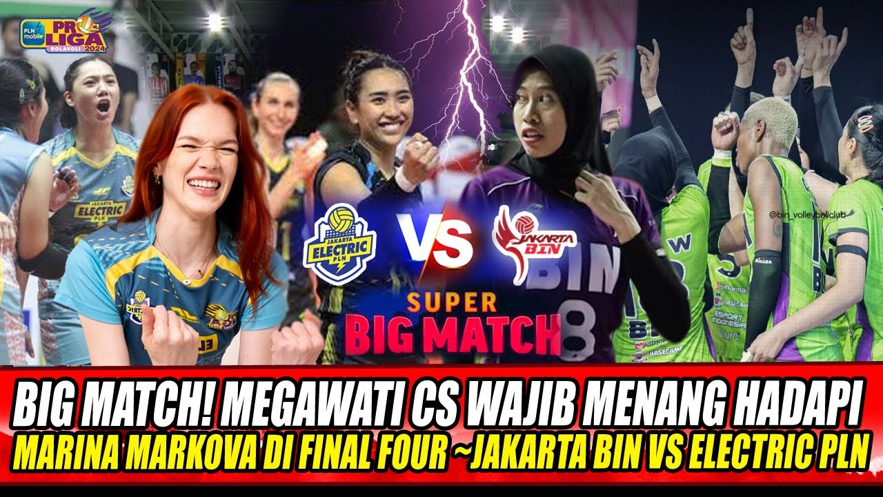 BIG MATCH! MEGAWATI CS WAJIB MENANG HADAPI MARINA MARKOVA DI FINAL FOUR ...