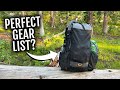 Full Comfort (almost) Backpacking Gear List! 22 Pounds!