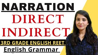 Narration Rules||Direct Indirect speech in Hindi #narration #englishgrammar #reet3rdgrade #reet2022