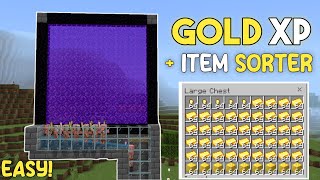 BEST 1.20 GOLD XP FARM WITH AUTOMATIC ITEM SORTER ( MCPE / BEDROCK / PS4 / XBOX / PC )