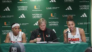 Jasmyne Roberts, Tricia Cullop, \u0026 Cameron Williams | Postgame Press Conference | 11.04.24