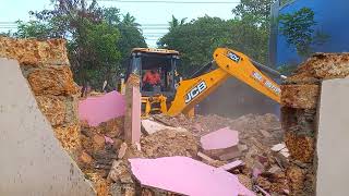 ഒരു അടാർ വീട് പൊളിപ്പ്  #jcb