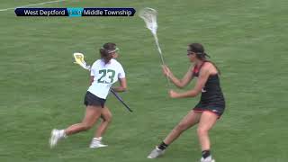 WDHS Girls Lacrosse vs Middle Township (NJSIAA Gr. I South rd. 2) 6.4.21