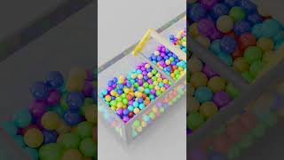 15 200 Color Balls Marble Run Loop animation V02  #marblerun#colorballs #loop