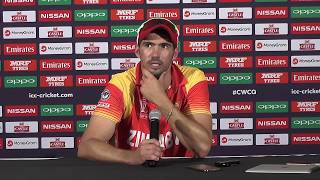 CWCQ   Zimbabwe Graeme Cremer   Post match Press Conference  after Afghanistan win