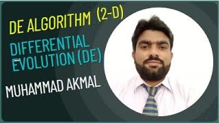 Differential evolution Algorithm, Differential evolution (DE 2-D) Algorithm Mathematical solution