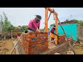 Construction of Door Frame Fitting Techniques_Teak Wooden Frame Install with Brickwork properly