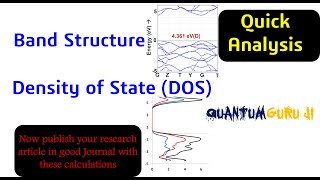 Band Structure and Density of State (DOS) Analysis