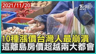 10種漲價台灣人最崩潰 這離島房價超越兩大都會【TVBS新聞精華】20211120