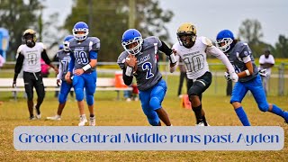 MIDDLE SCHOOL FOOTBALL! Greene County Middle closes the door on Ayden with 14-8 win!