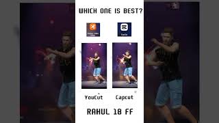 Which one is best 🔥// YouCut vs CapCut, ff edit tutorial, lobby edit ff #shorts​