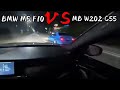 bmw m5 f10 vs mercedes benz w202 c55.