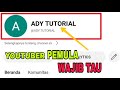 TUTORIAL CARA MENAMBAHKAN ATAU MENGGANTI NAMA CHANNEL YOUTUBE TERBARU