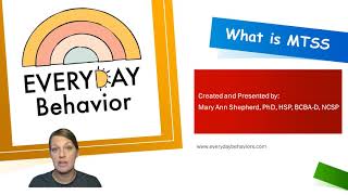 Data Based Decision Making - What is MTSS (Series 13, Video 1)