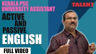 Kerala PSC English Grammar - Active and Passive Voice - Full Video