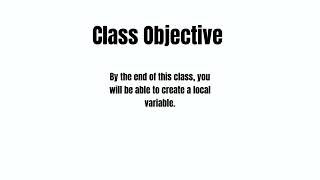 Crack Into Code - Python for Beginners | Creating Local Variables