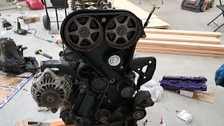 How to set a timing belt on a Chrysler and Dodge 2.4L engine