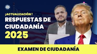 Respuestas de ciudadanía 2025 - Ciudadanía americana