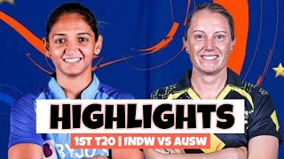 1st T20 | India Women's vs Australia Women's Highlights 2022 | INDW VS AUSW