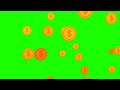 Coins - Money Falling Animation Green Screen Effect Video Footage